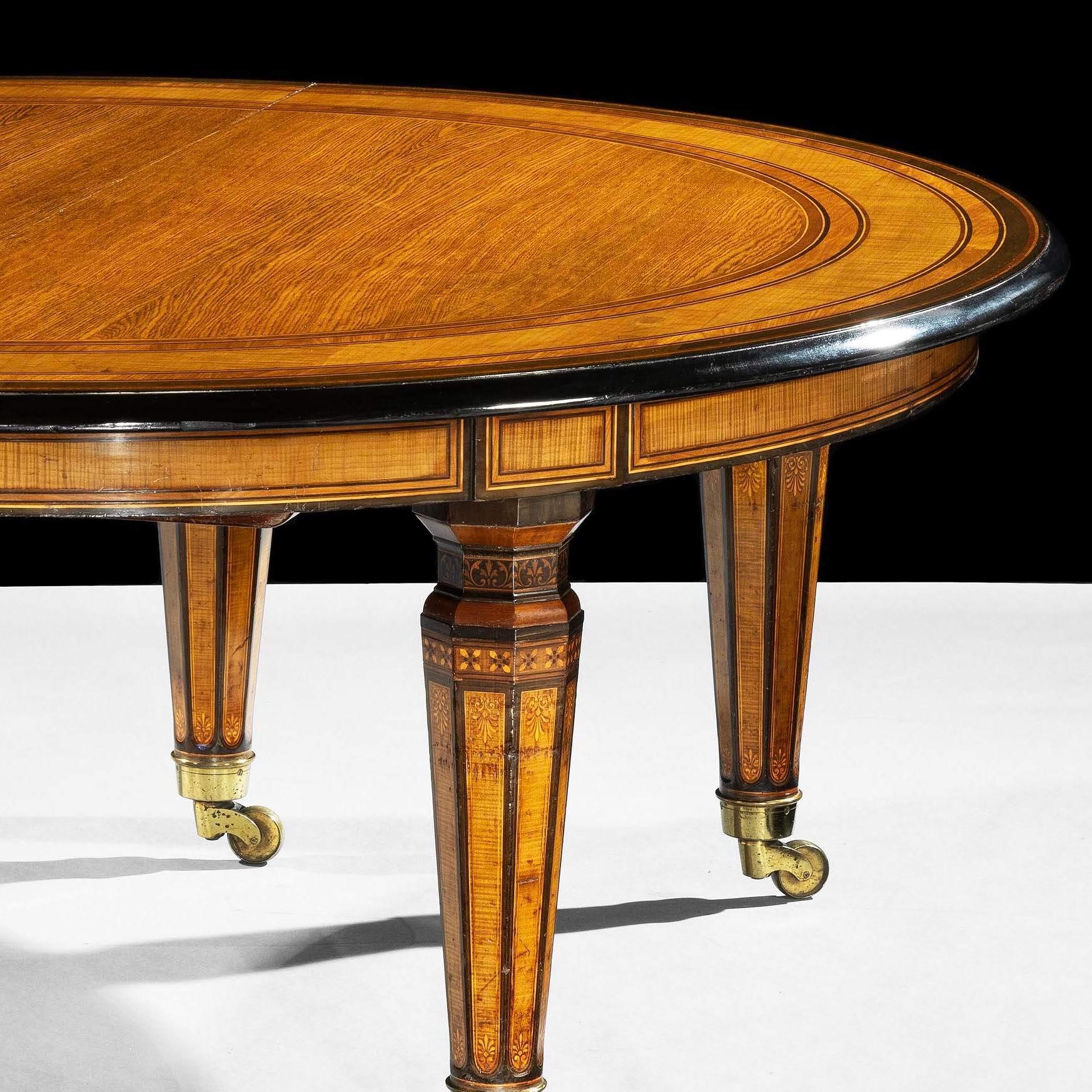 Rare & Large 19th Century English Extending Dining Table by Jackson & Graham For Sale 6