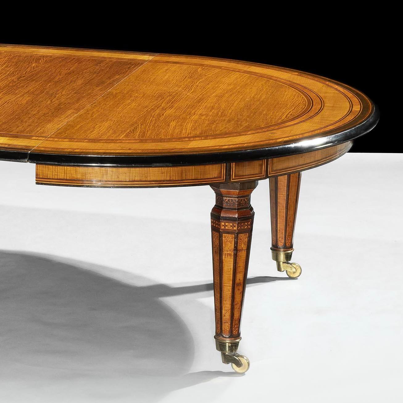 Rare & Large 19th Century English Extending Dining Table by Jackson & Graham For Sale 3