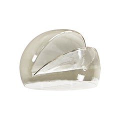 Rare large abstract glass sculpture by Toni Zuccheri for VeArt, 1970s Italy.