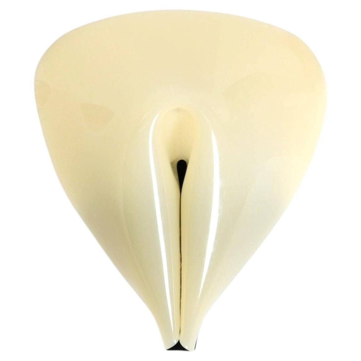 Rare large abstract mid-century modern plexiglass wall lamp For Sale