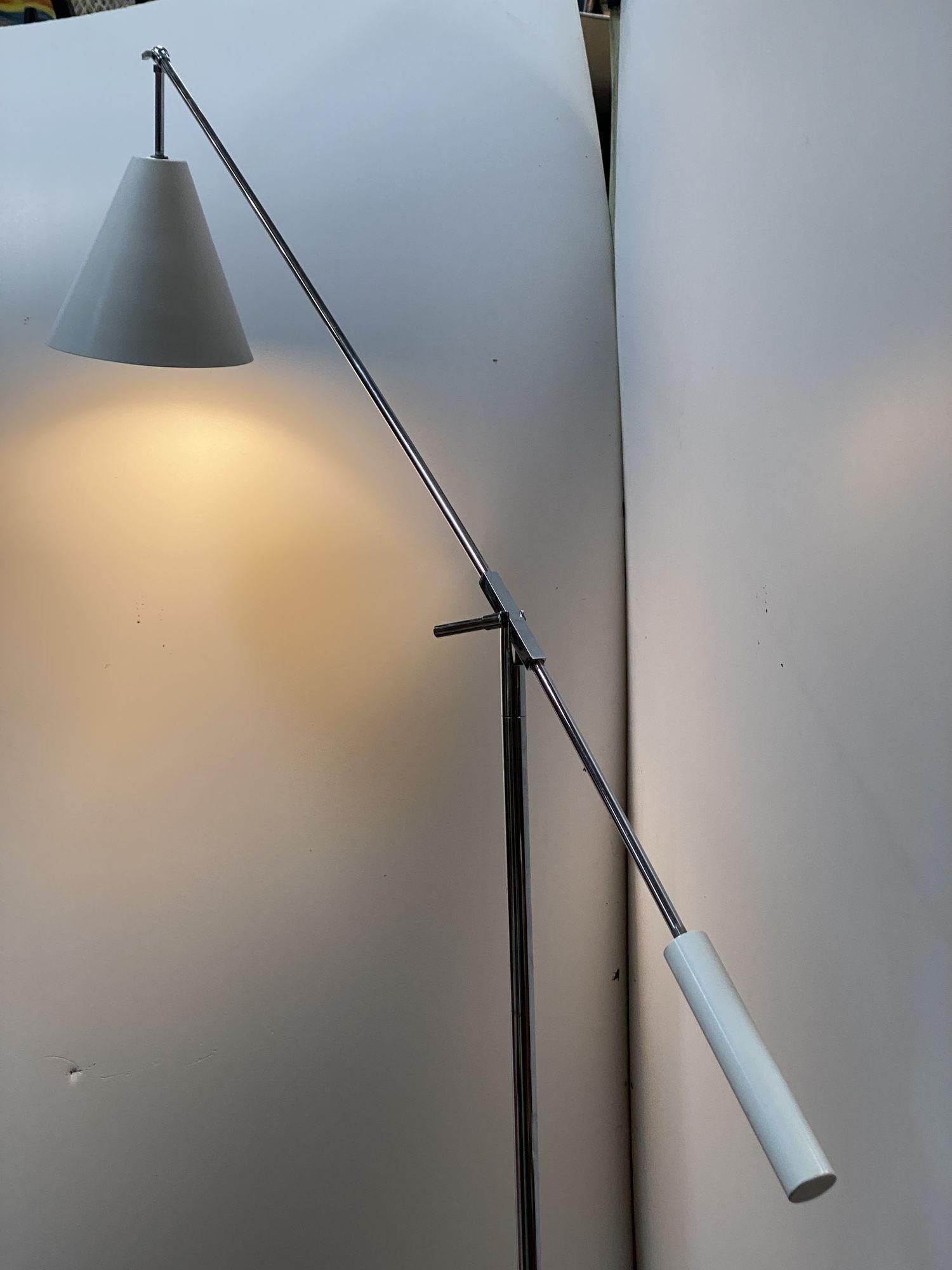 Rare Large Adjustable Mid-Century Italian Floor Lamp Robert Sonnema For Sale 5