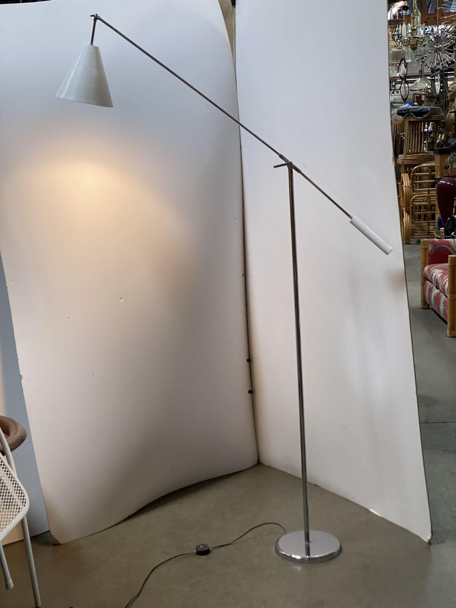 Rare Large Adjustable Mid-Century Italian Floor Lamp Robert Sonnema For Sale 7