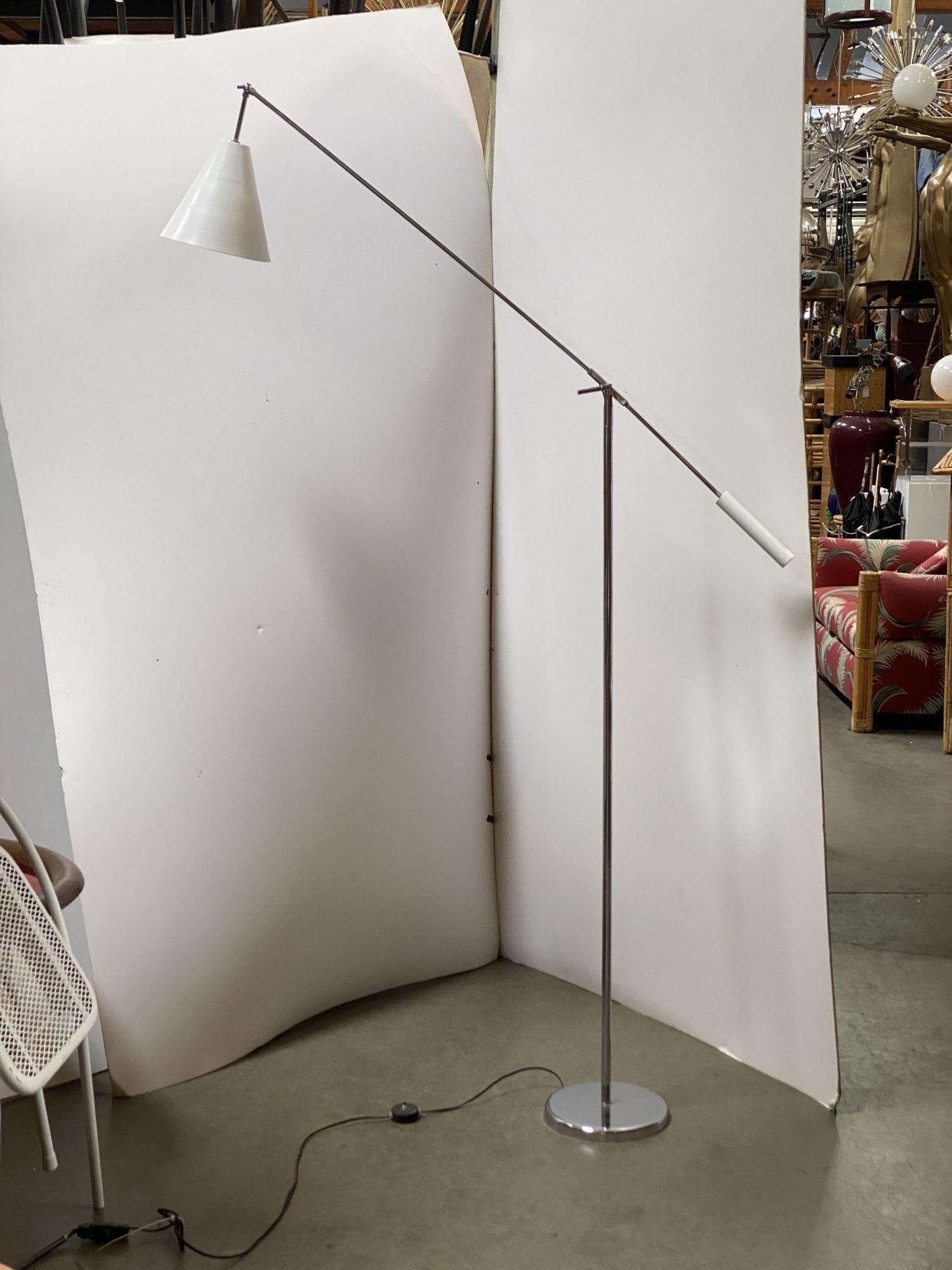 Rare Large Adjustable Mid-Century Italian Floor Lamp Robert Sonnema For Sale 10