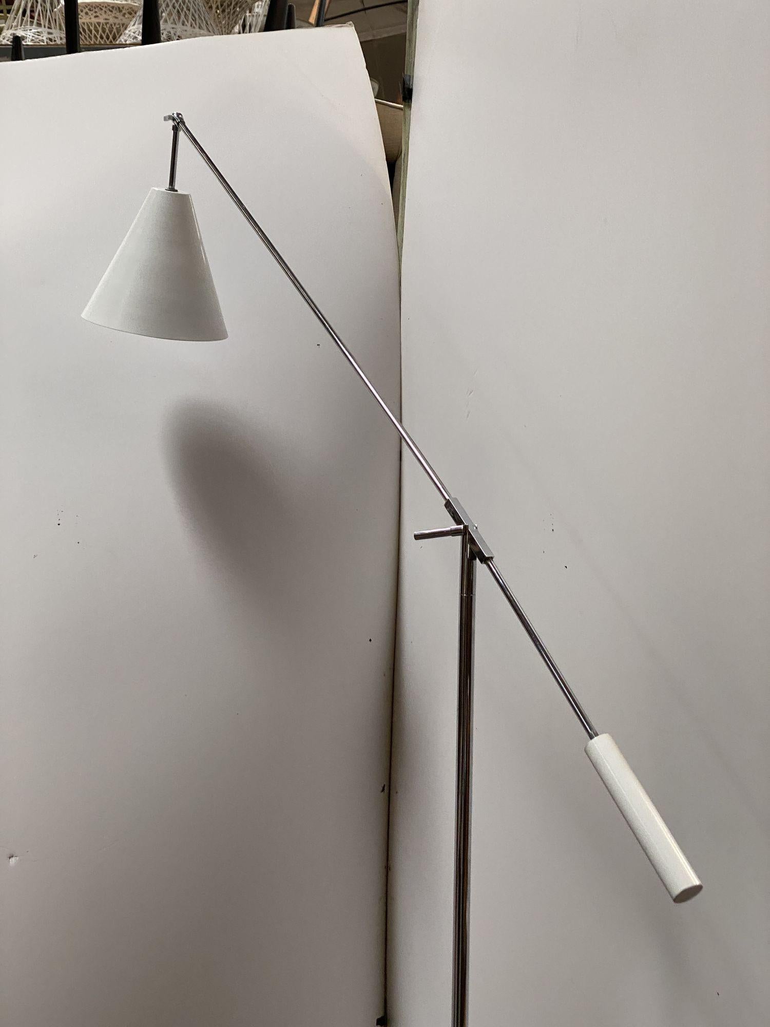 Rare Large Adjustable Mid-Century Italian Floor Lamp Robert Sonnema For Sale 11