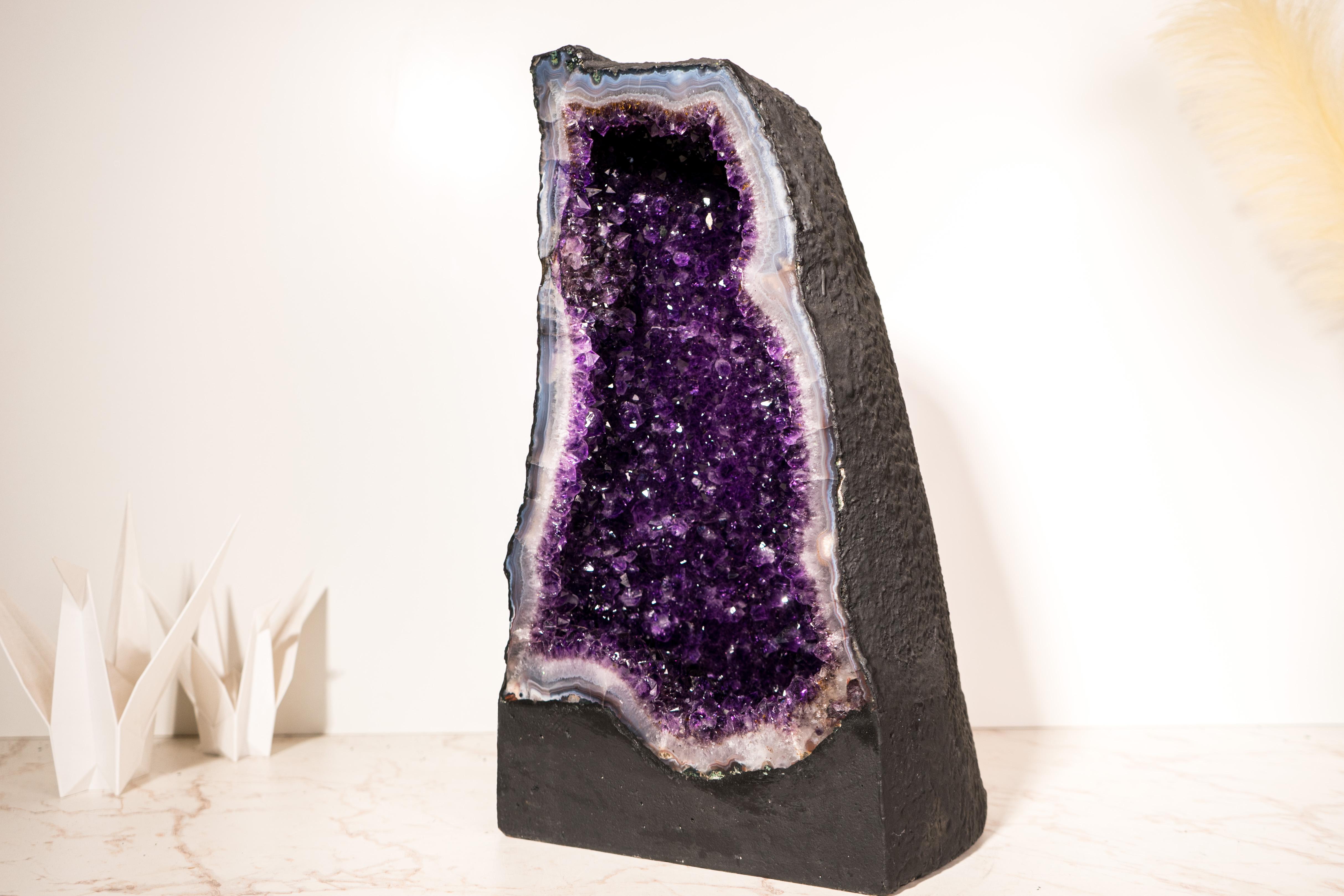 Brazilian Rare Large Amethyst Geode Cathedral For Sale