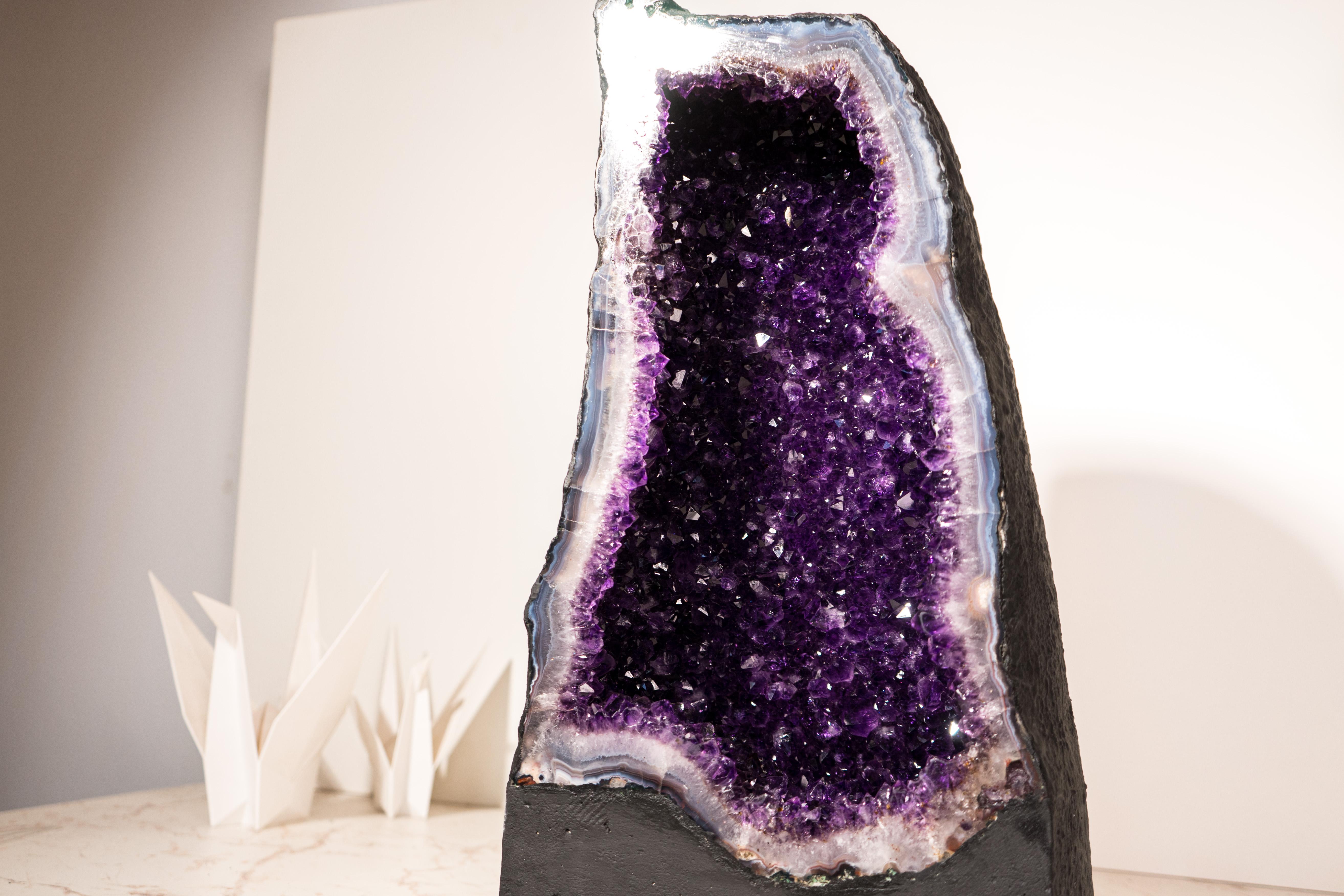 Contemporary Rare Large Amethyst Geode Cathedral For Sale