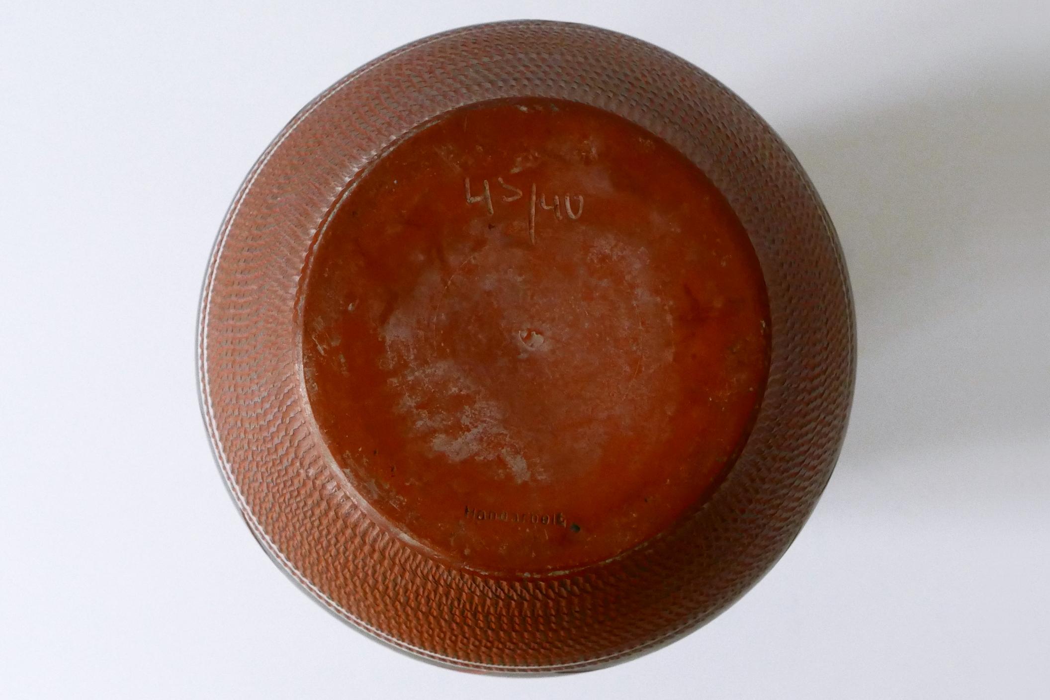Raro, grande ed elegante vaso da terra in ceramica della metà del secolo scorso, Germania anni '60 in vendita 8