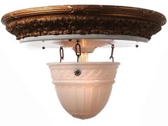 Rare, Large and Original Reflectolyte Flush Mount Lamps