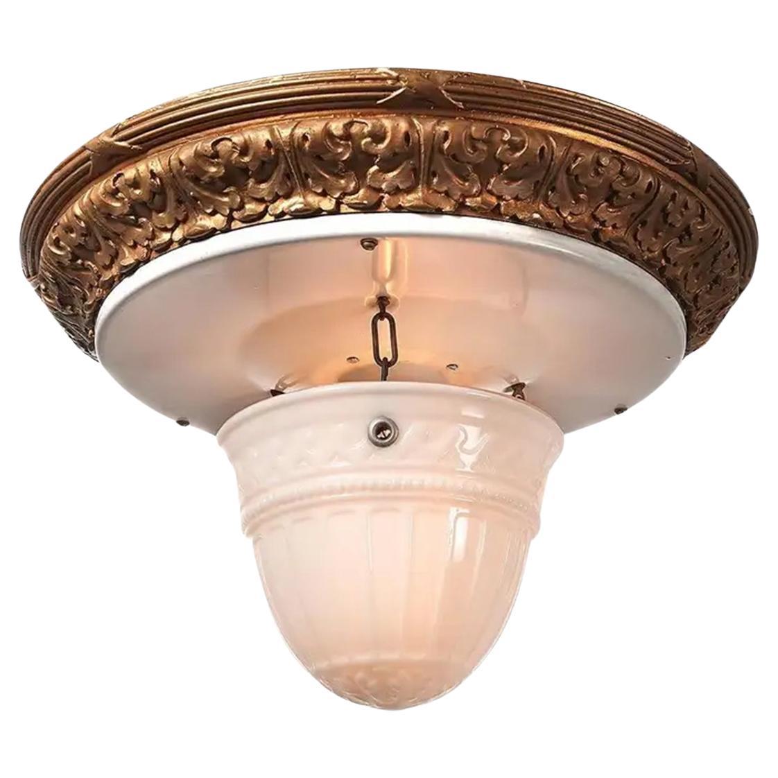Rare, Large and Original Reflectolyte Flush Mount Lamps For Sale