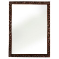 Rare large Antique Baroque or Rococo style hand carved oak mirror, France ca. 18
