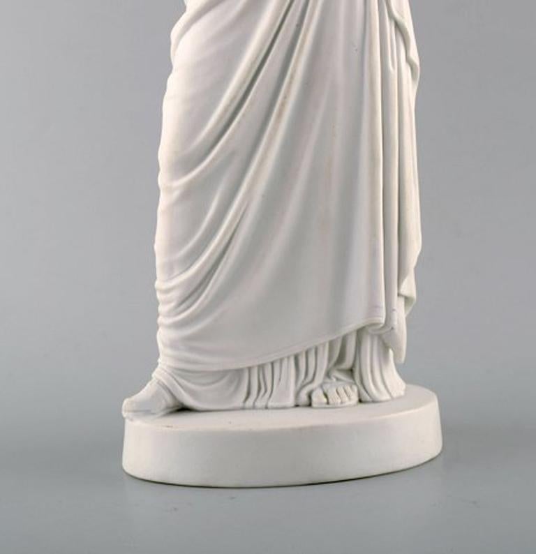Neoclassical Rare Large Antique B&G / Bing & Grondahl Bisque Athena Female Figure