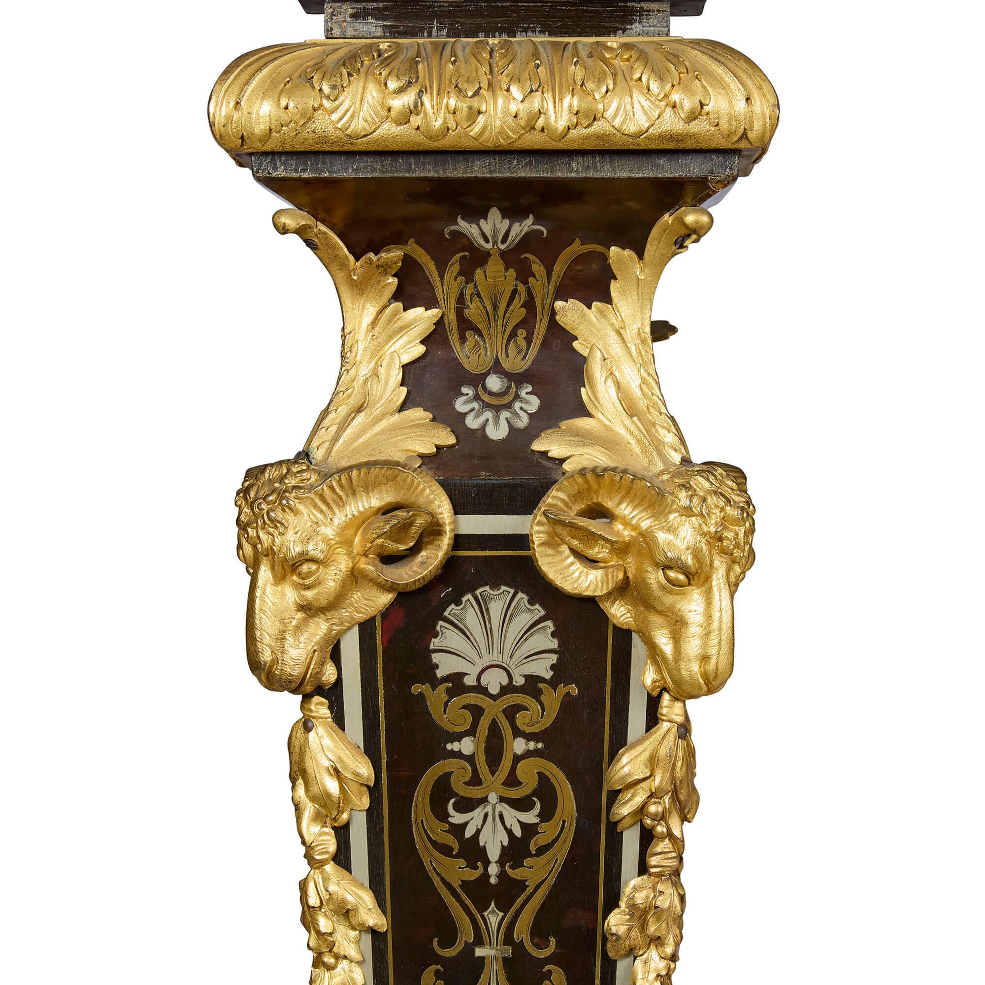 Seltener großer antiker Boulle-Marketerie-Mitteltisch Henry Dasson Wallace Collection'S (Geschnitzt) im Angebot