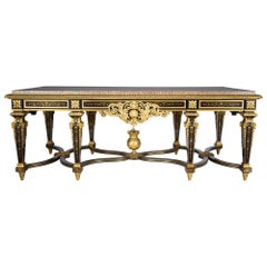 Seltener großer antiker Boulle-Marketerie-Mitteltisch Henry Dasson Wallace Collection'S