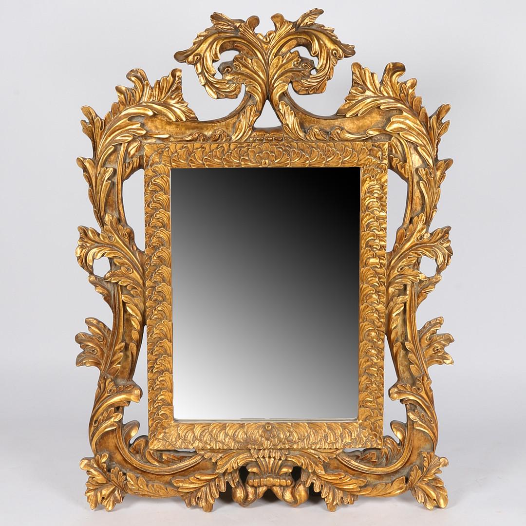 Gilt Luxury Wall Mirror, Rare Large Antique Rococo English Floral Console Mirror In Excellent Condition For Sale In Hampshire, GB