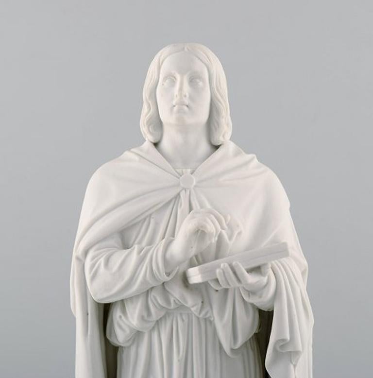 Mid-19th Century Rare Large Antique Royal Copenhagen Figure /Disciple /Apostle after Thorvaldsen