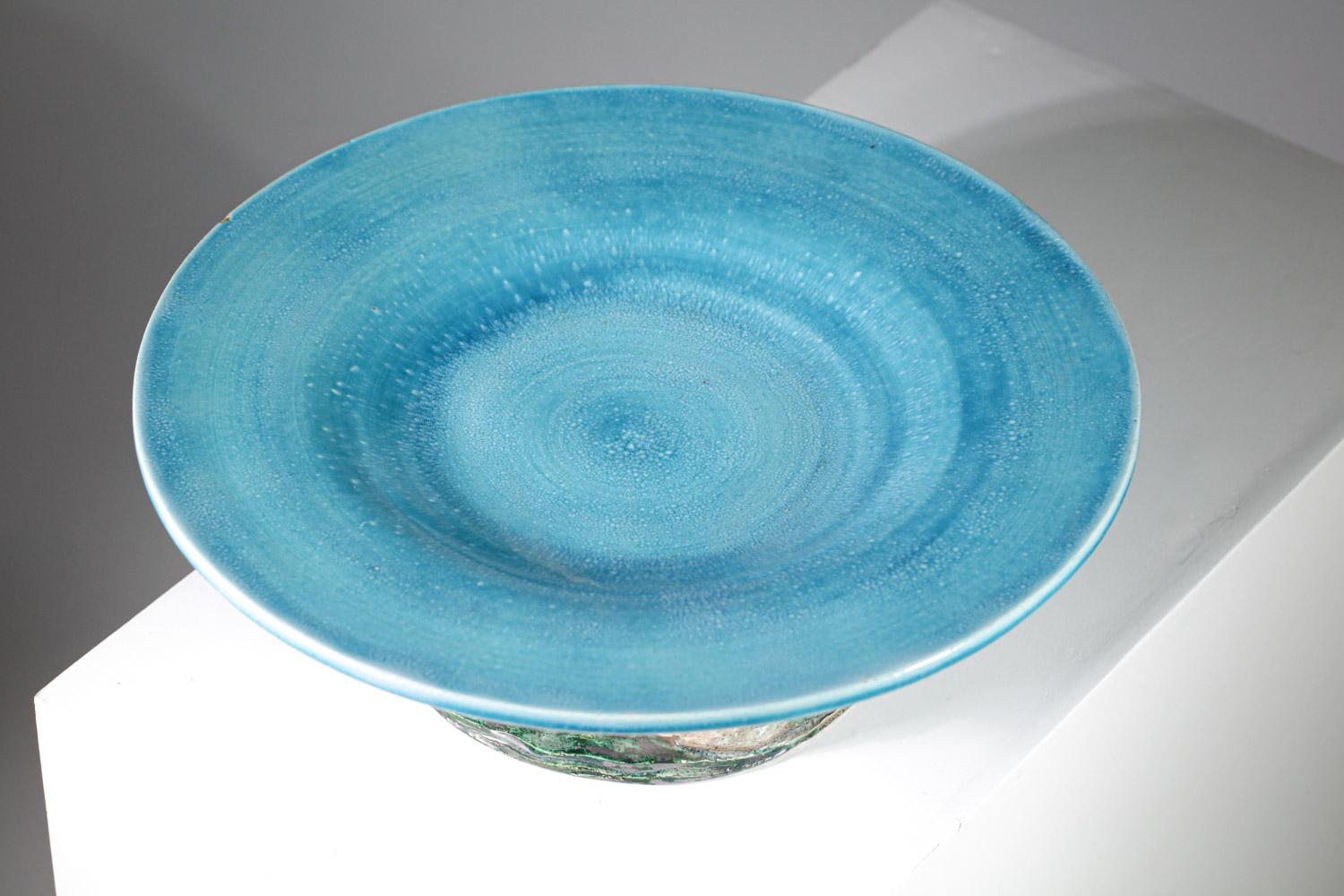 Rare Large Art Deco Ceramic Bowl from the 30/40's Robert Meynard, G400 For Sale 3