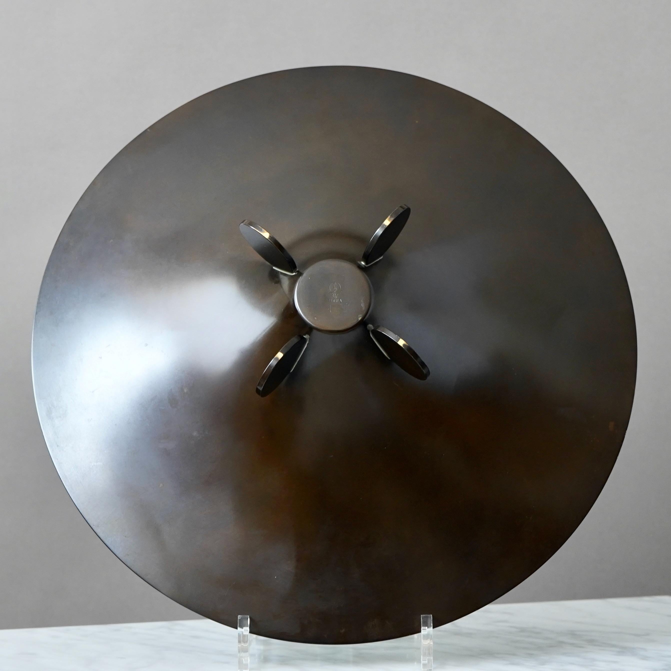Grand bol de centre de table évasé Art Déco rare, WMF Ikora, Allemagne, années 1930 en vente 4