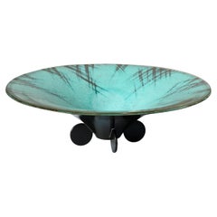 Grand bol de centre de table évasé Art Déco rare, WMF Ikora, Allemagne, années 1930