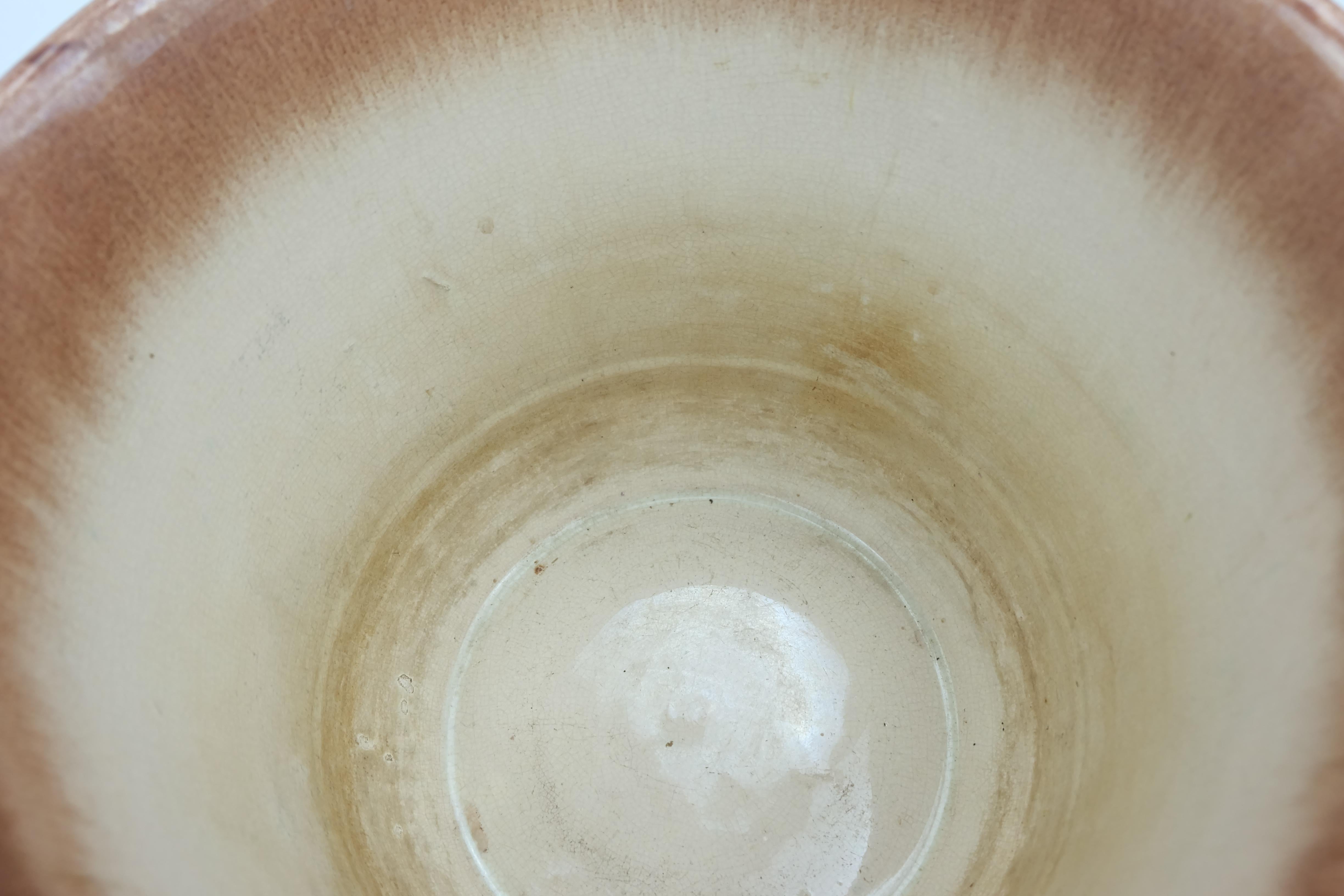 rara maceta grande art déco PLANT POT 1930s cerámica dumler breiden goteo esmalte mediados del siglo XX en venta