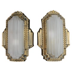 Rare Large Art Deco Sconces