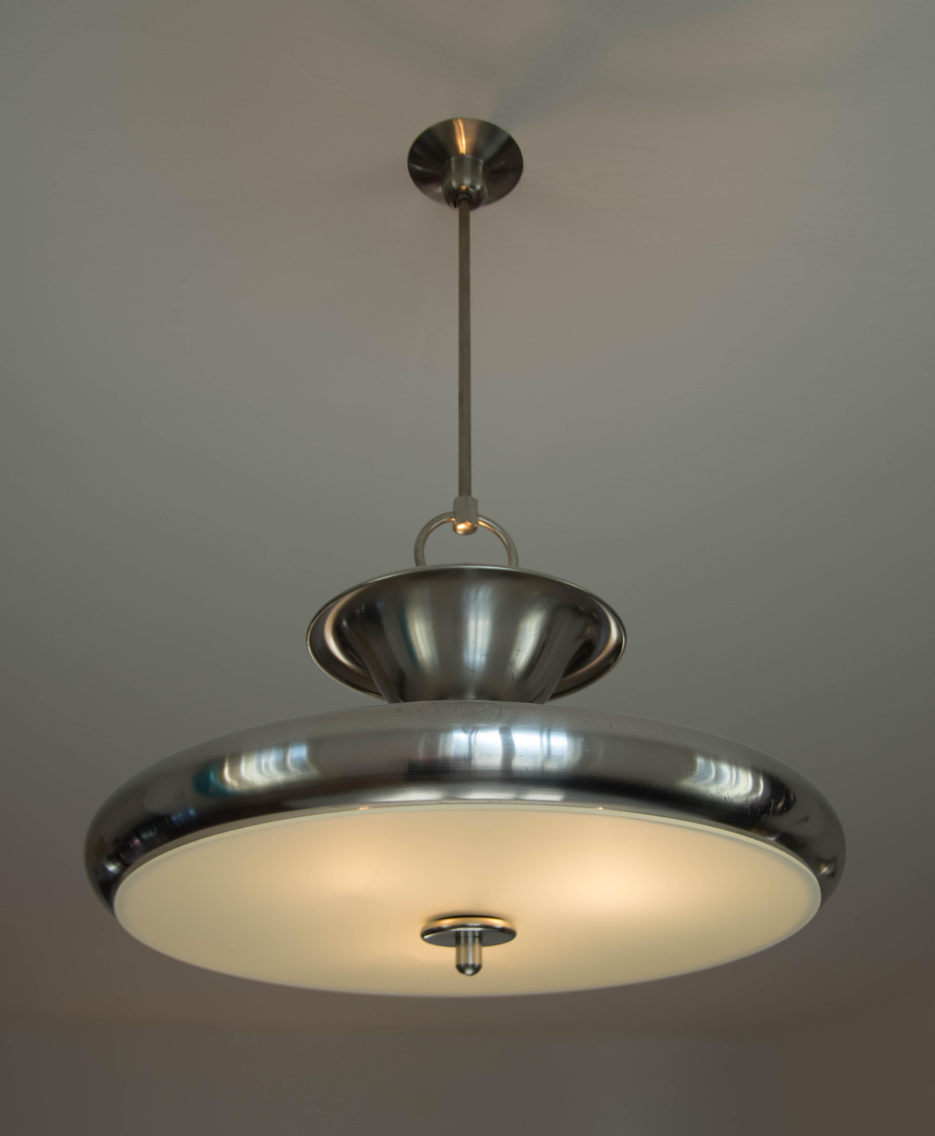 Seltener großer Bauhaus-Kronleuchter von Anyz für IAS, 1920, restauriert im Angebot 6