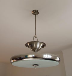 Rare Large Bauhaus Chandelier by Anyz for IAS, 1920, Restored