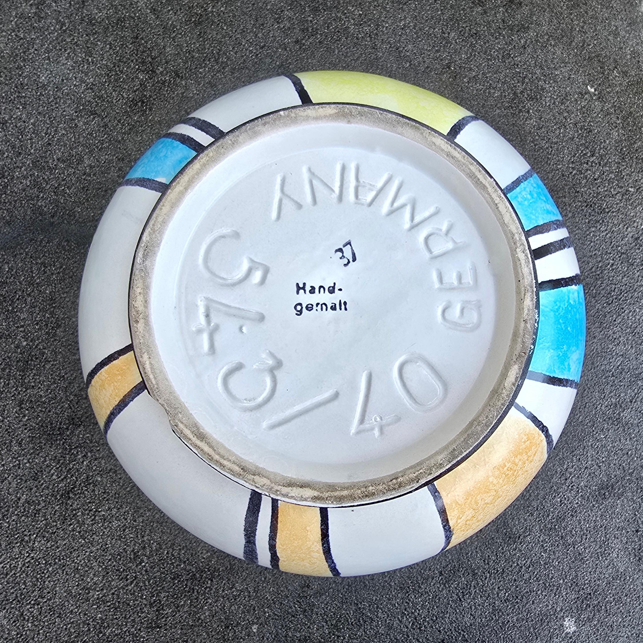 Raro vaso grande in ceramica Bay - Germania, anni '60 in vendita 5
