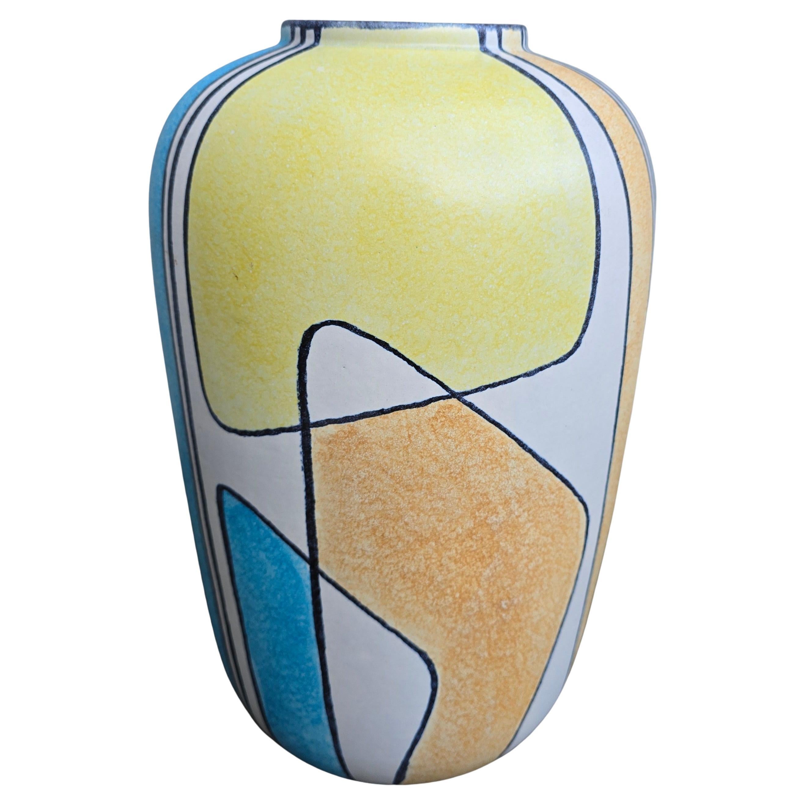 Mid-Century moderno Raro vaso grande in ceramica Bay - Germania, anni '60 in vendita