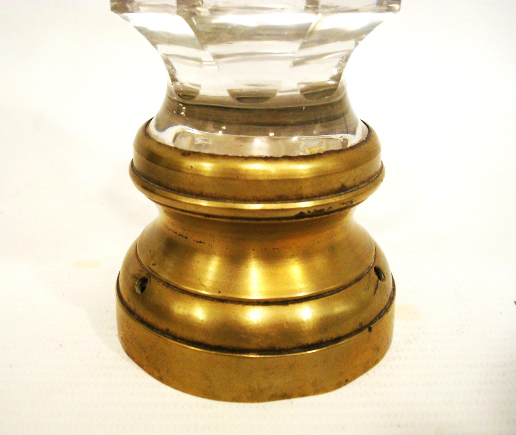 Rare Large Bronze and Crystal Newel Post Finial. France 19 Century For Sale 4