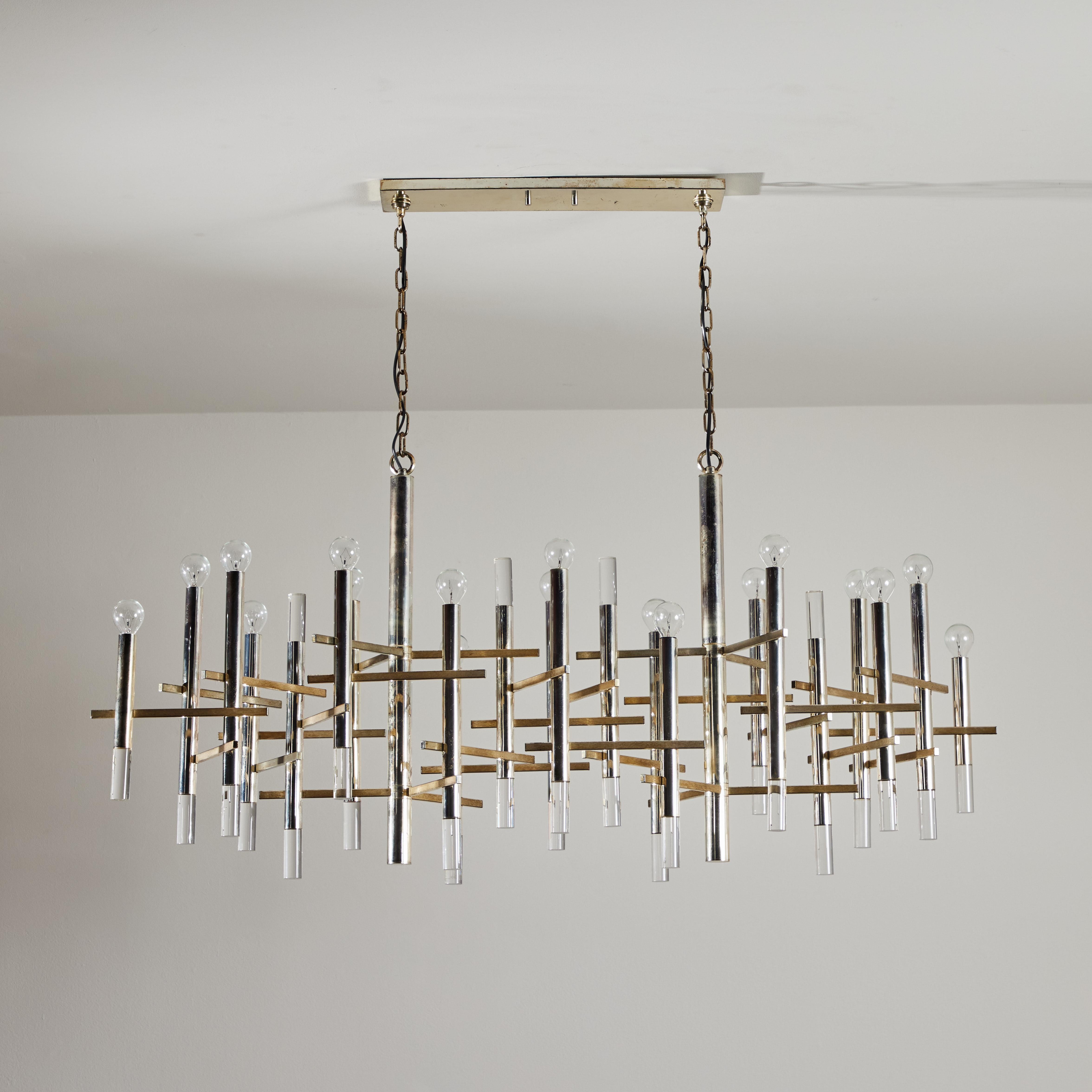 Rare Large Chandelier by Gaetano Sciolari 2