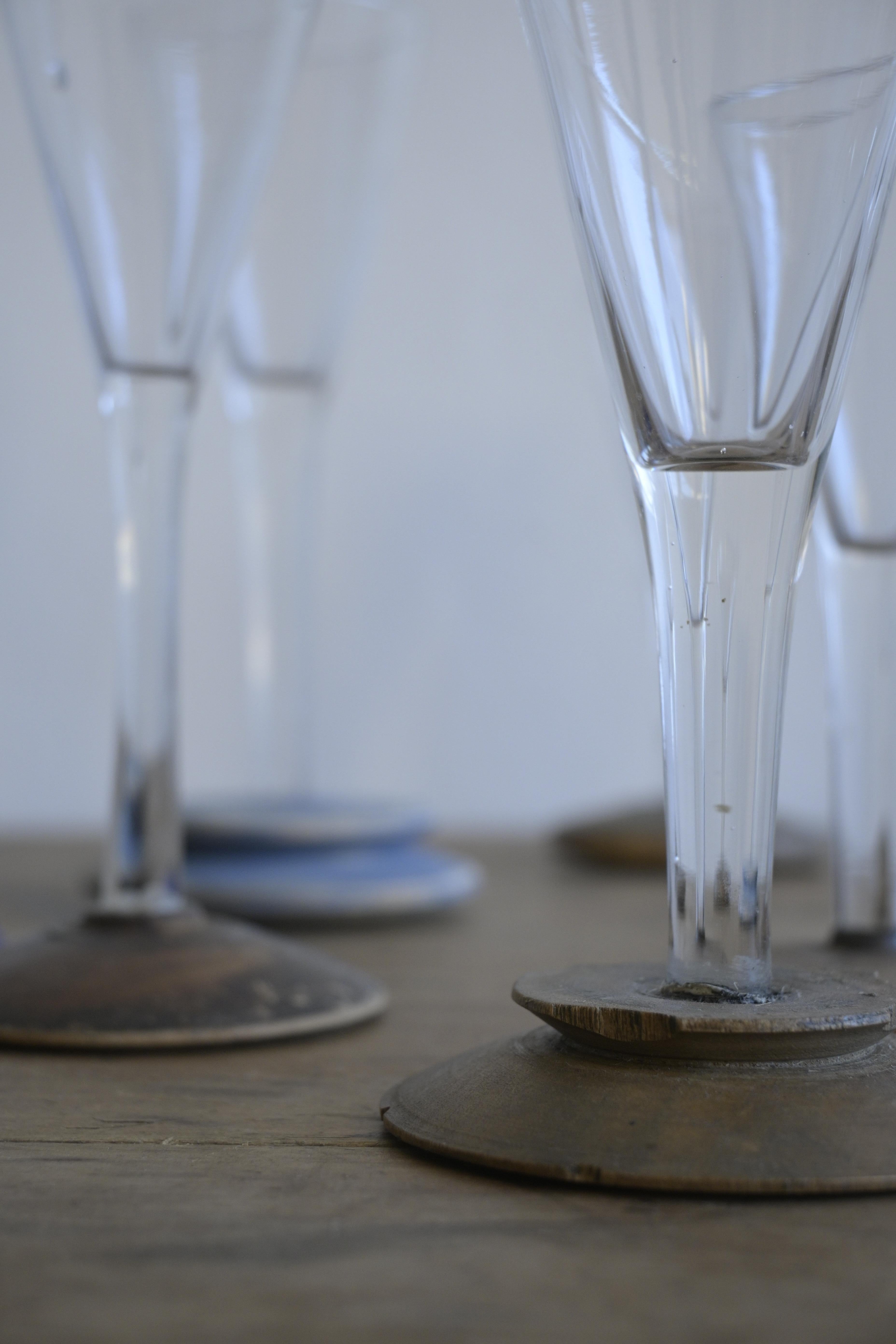 Rara y gran colección de catorce vasos suecos del s. XVIII-XIX en venta 7