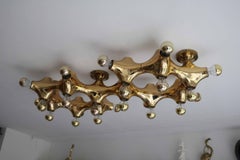 Rare Large Cosack Gemini Flush Mount Ceiling or Wall Lamp, Germany, 1960s