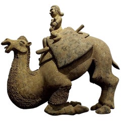 Rare Large Crouching Bactrian Camel