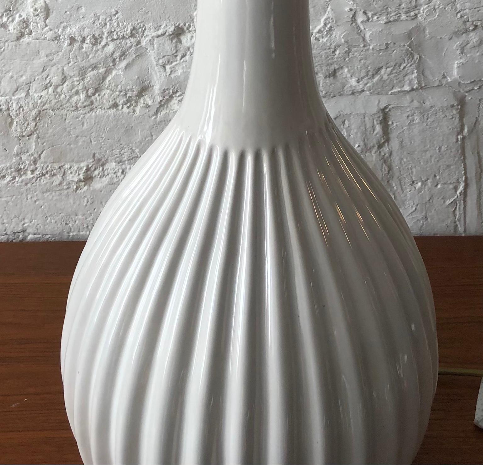 Mid-Century Modern Rare Large Danish Glazed Ceramic Lamp by Michael Andersen & Sons Danish, 1950s For Sale