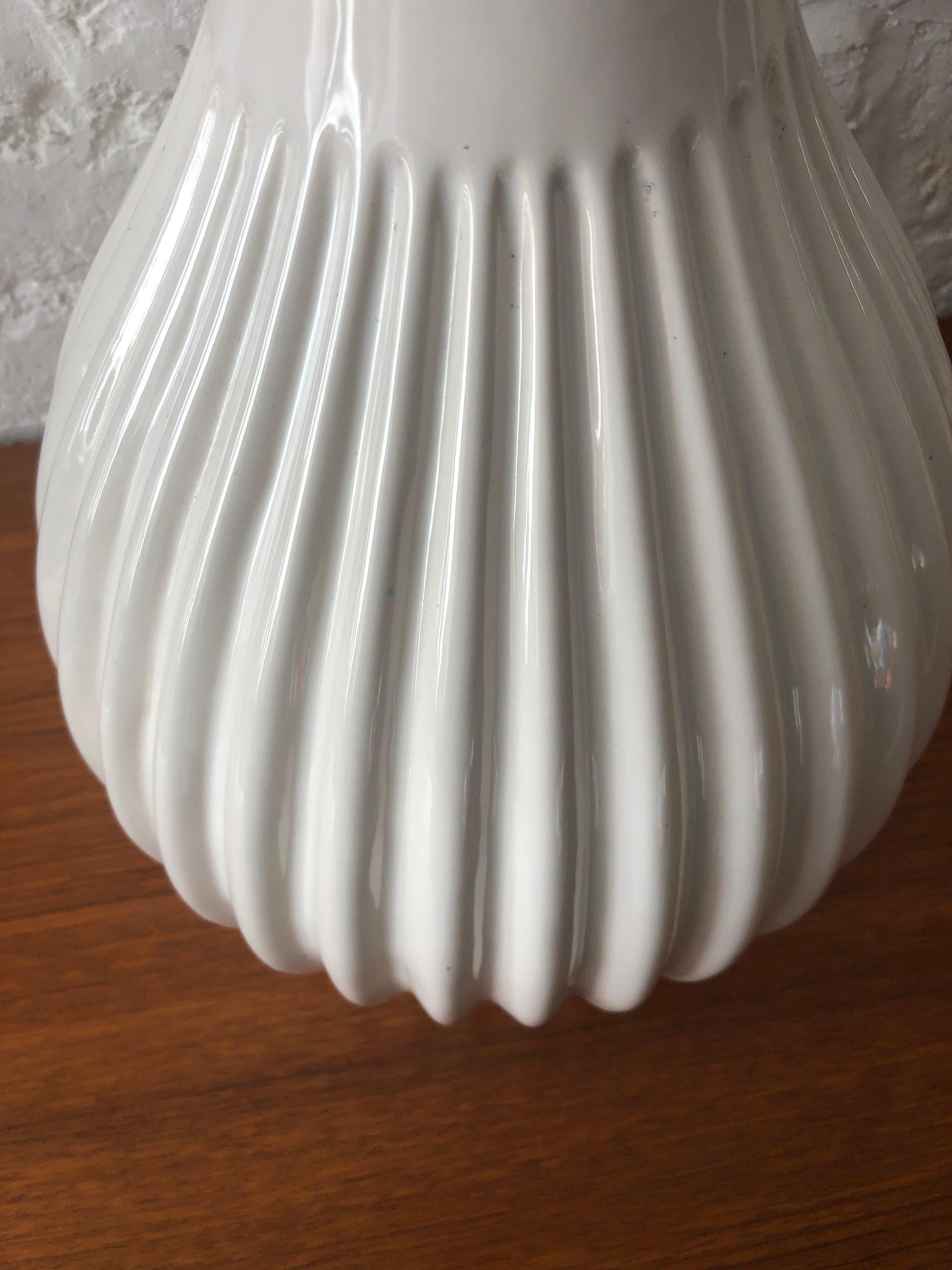 Rare Large Danish Glazed Ceramic Lamp by Michael Andersen & Sons Danish, 1950s In Good Condition For Sale In Richmond, Surrey
