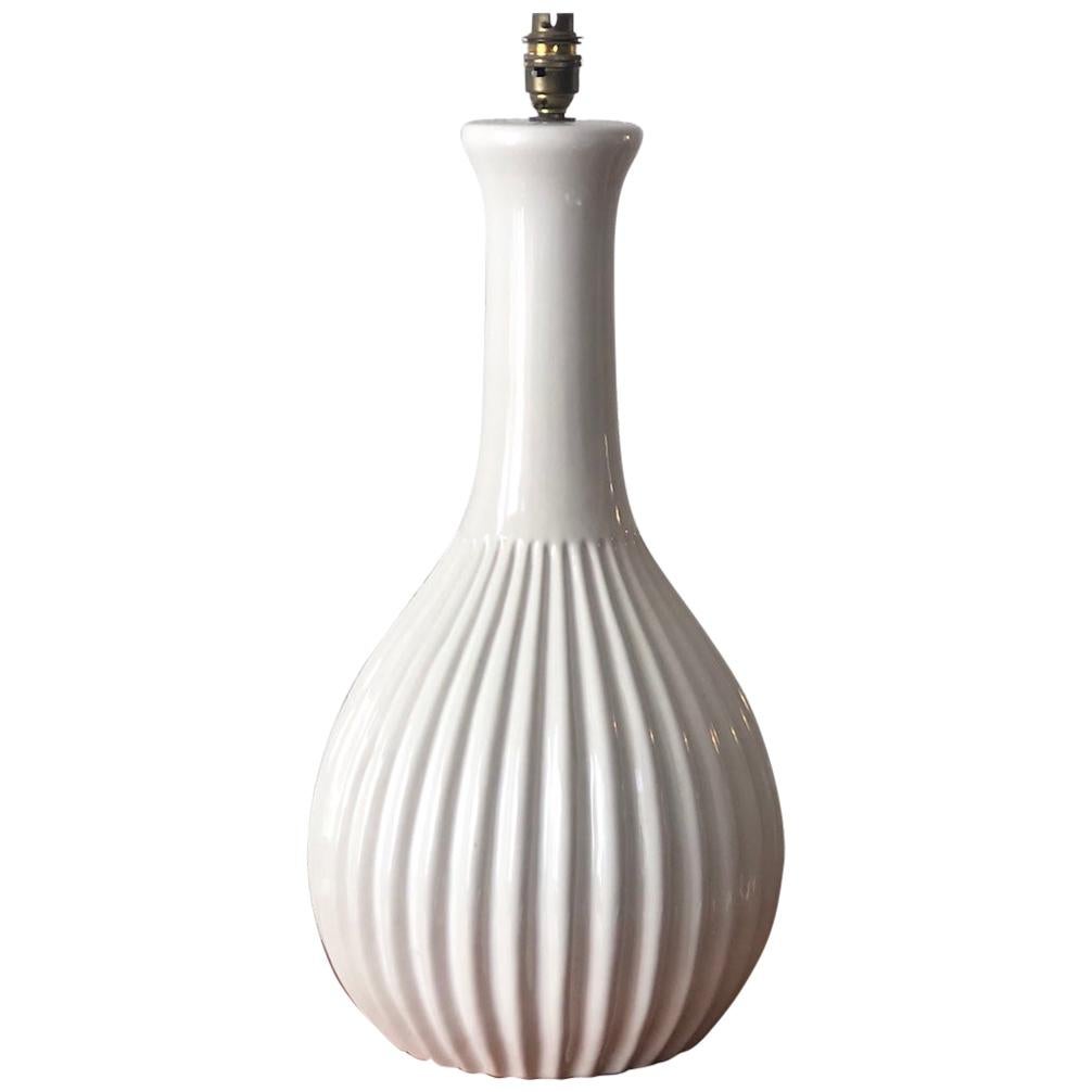 Rare Large Danish Glazed Ceramic Lamp by Michael Andersen & Sons Danish, 1950s For Sale