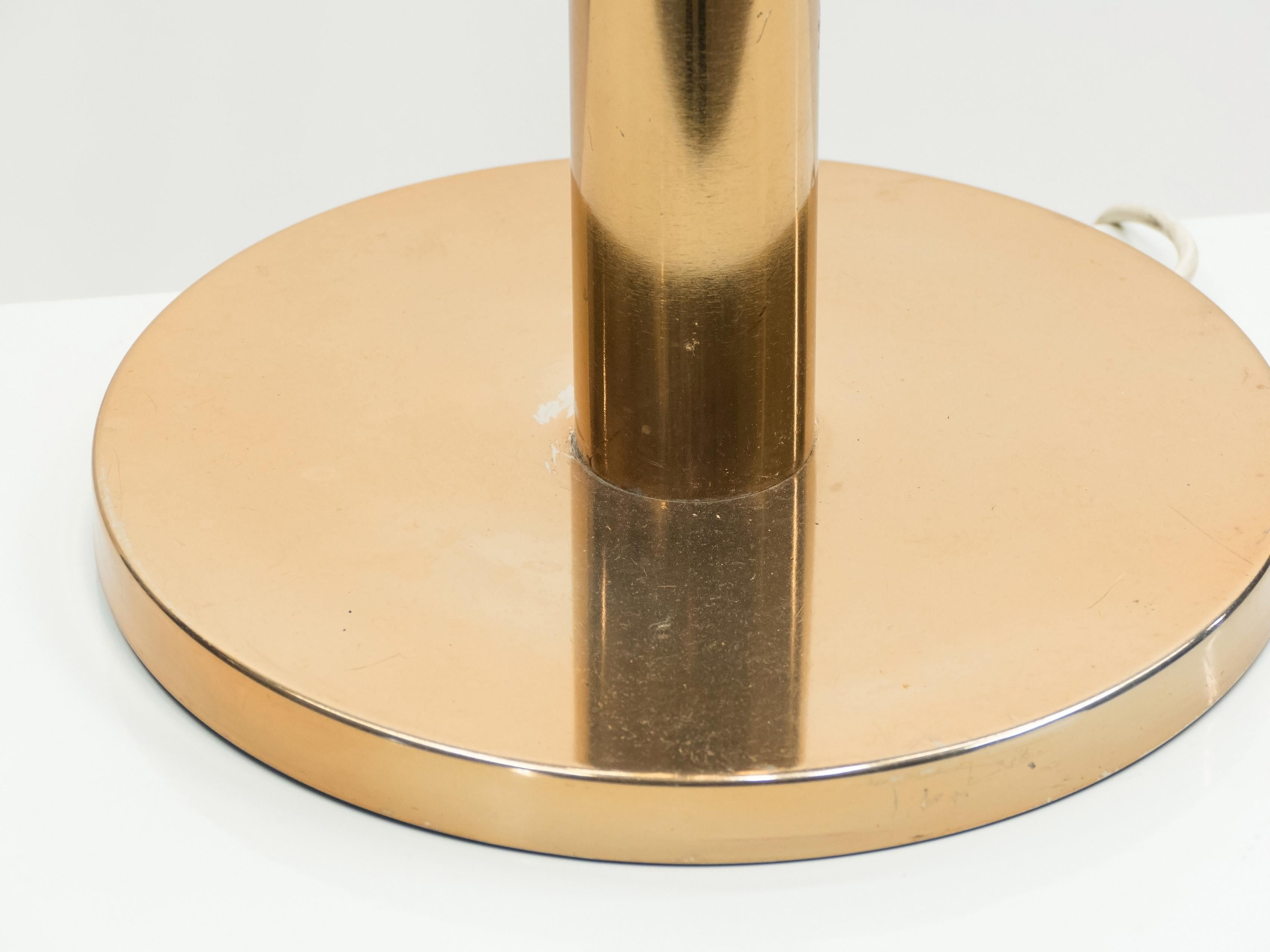 Rare Large Danish Jo Hammerborg Copper Table or Floor Lamp, 1960s For Sale 5