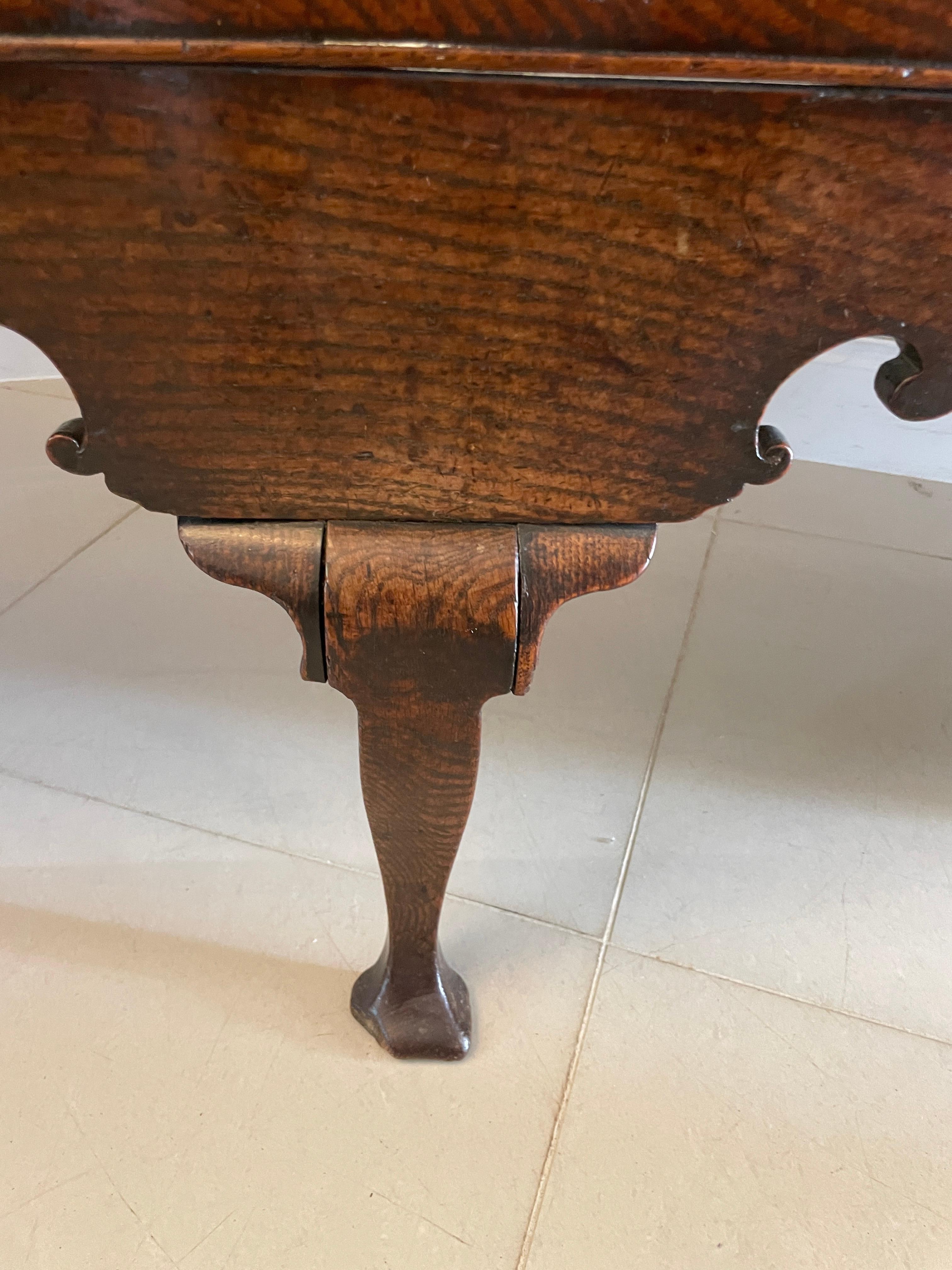 Rare Large Early 18th Century Antique Quality Oak Dresser Base 1