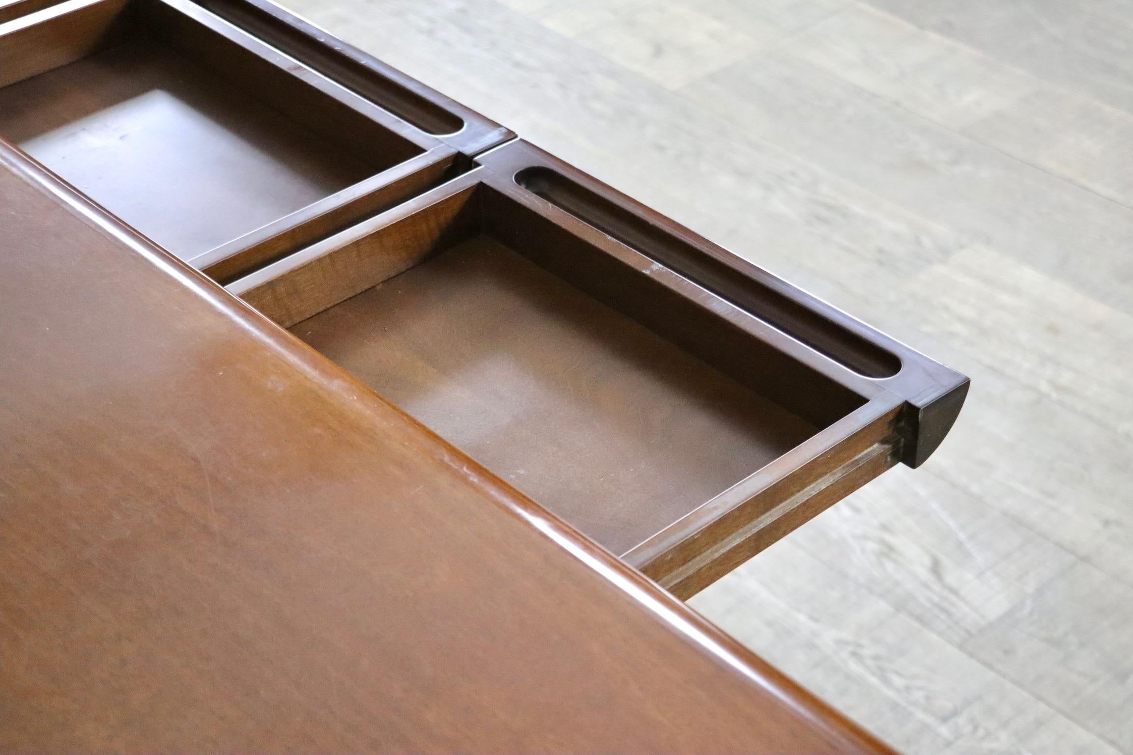 Rare Large Executive Desk By Hans Von Klier For Skipper, Italy 1970s 5