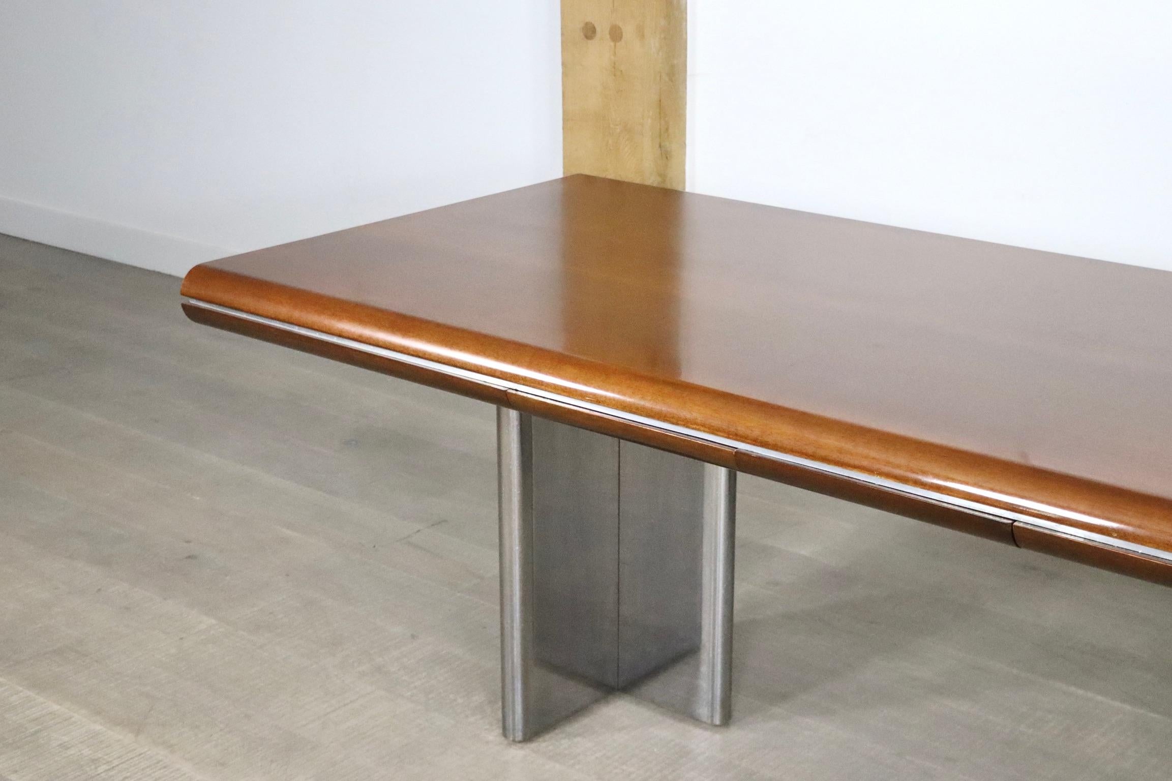 Rare Large Executive Desk By Hans Von Klier For Skipper, Italy 1970s For Sale 1