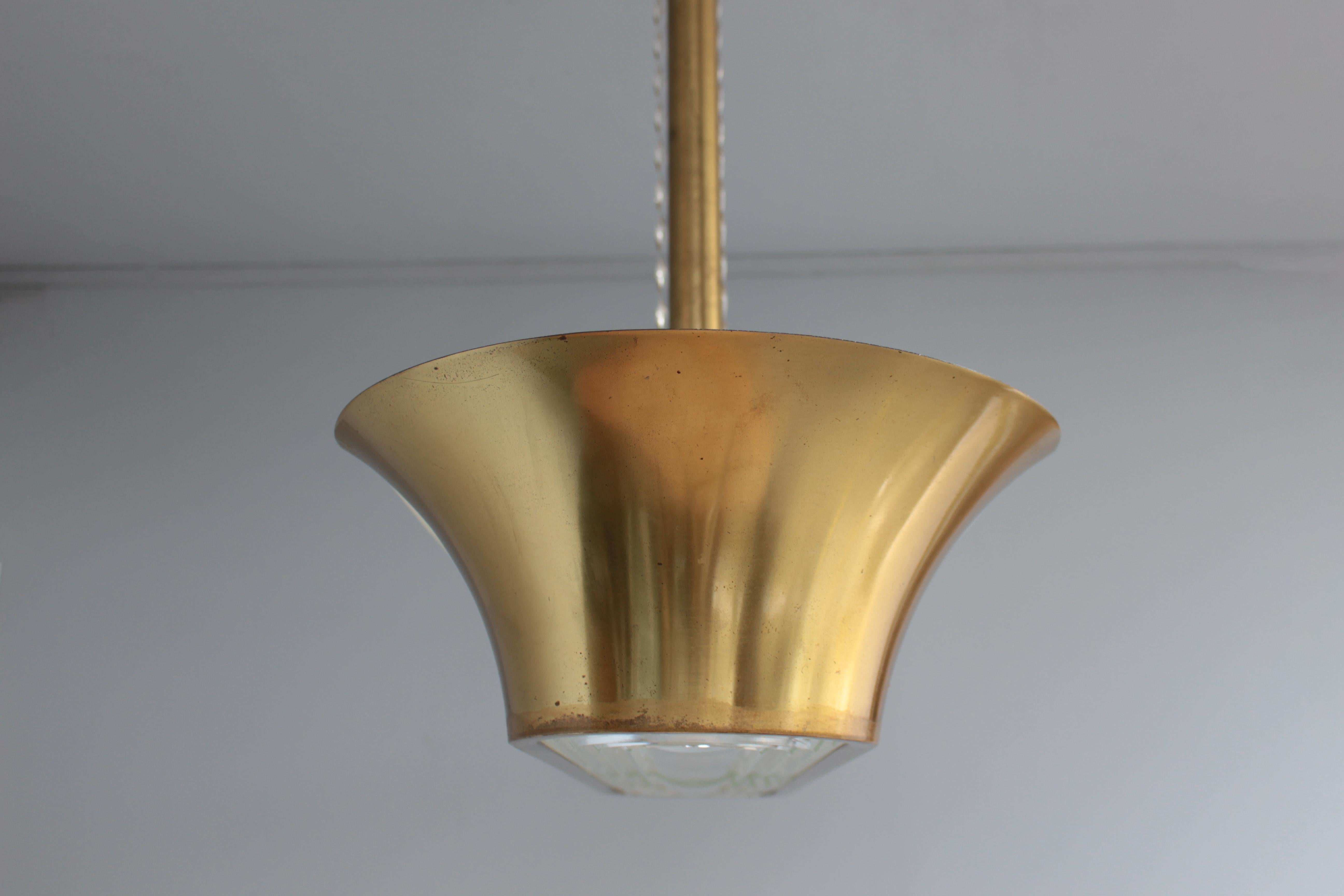Rare Large French Art Deco Chandelier by Jean Perzel For Sale 9