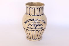 Rare Large French Mustard Pot