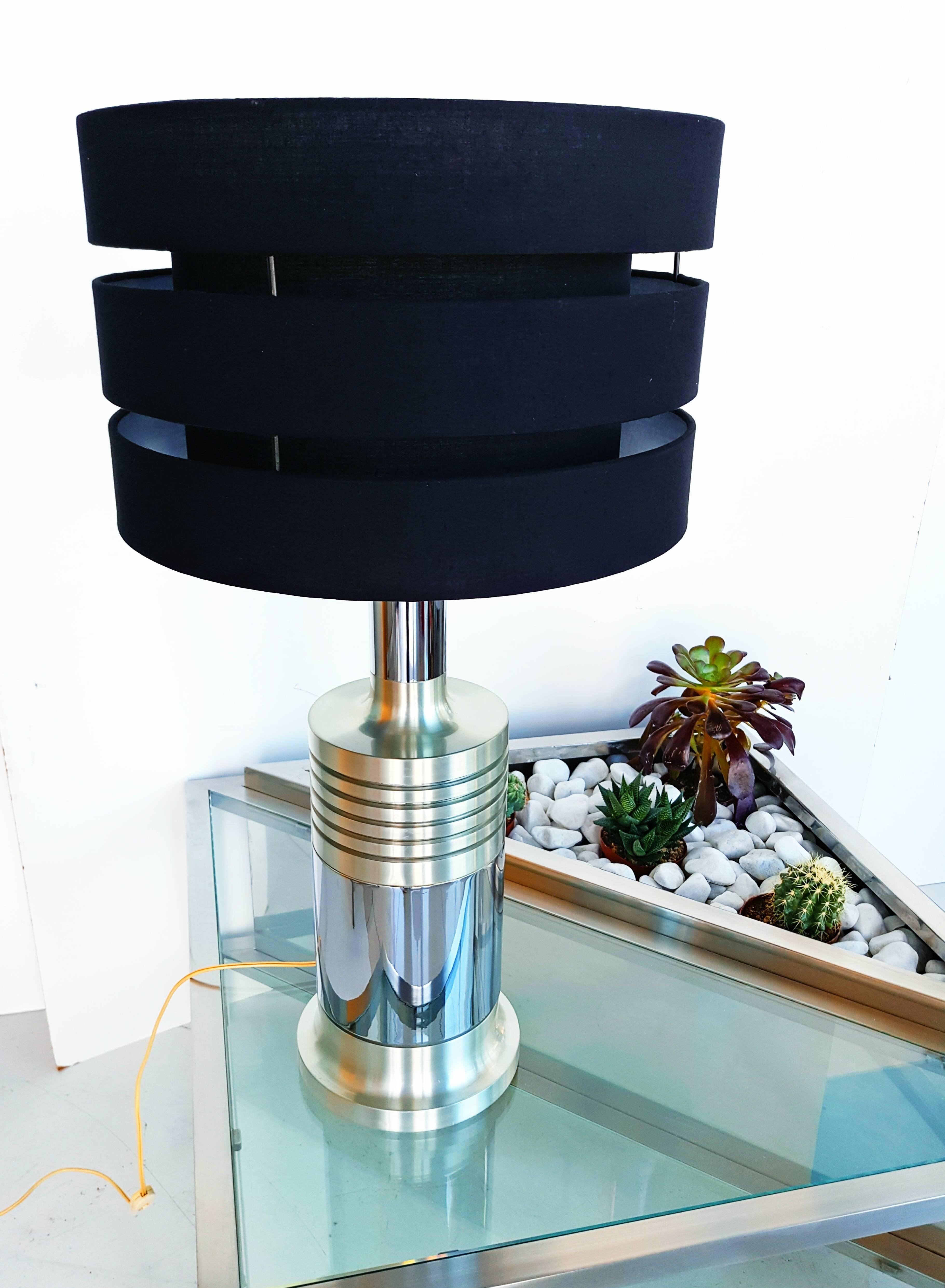 Rare Large French Table Lamp, circa 1970s In Excellent Condition For Sale In L'Escala, ES