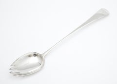 Seltene große georgianische Serviergabel aus Sterlingsilber „George III.“