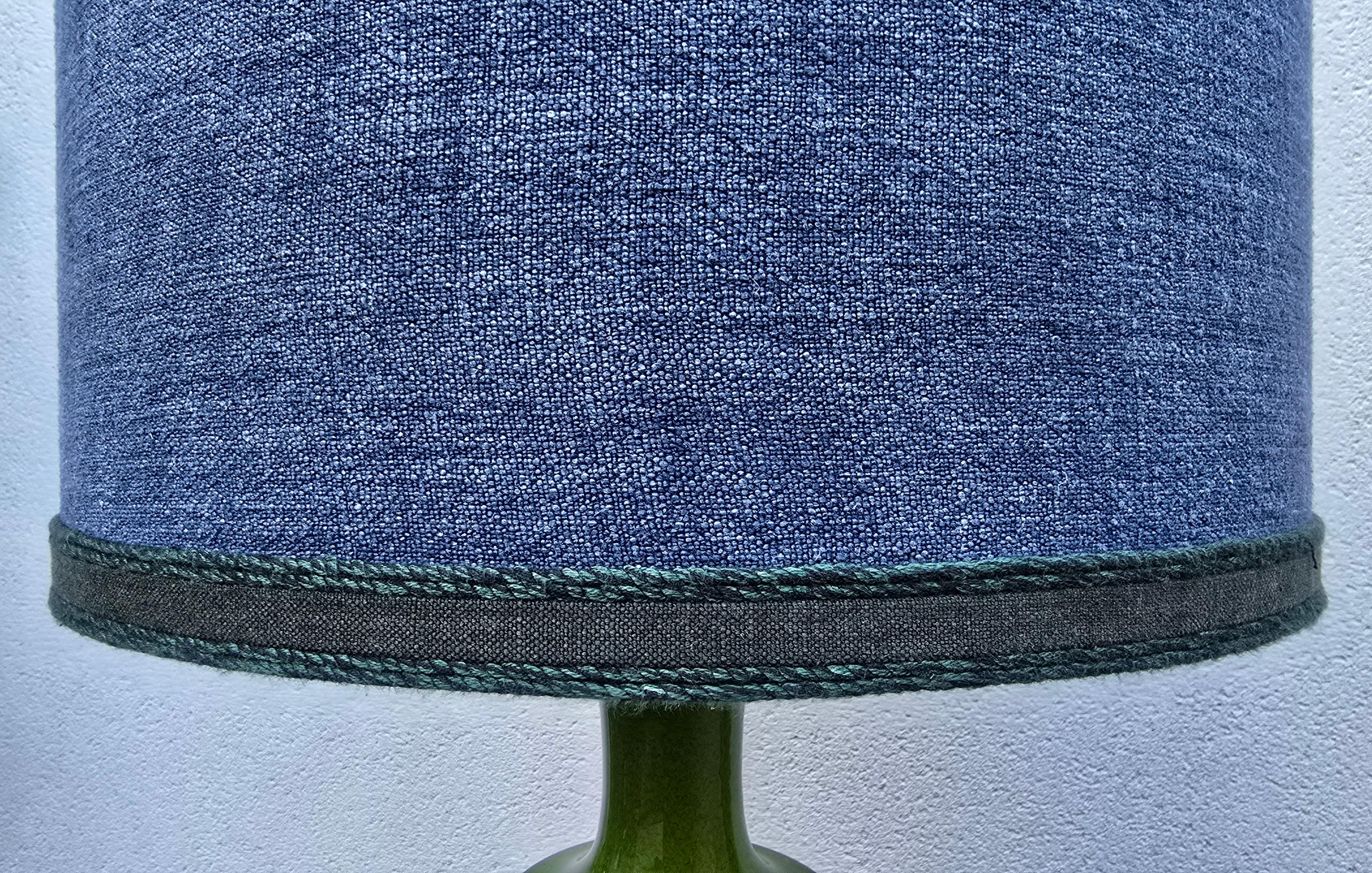 French Rare Large German Pottery Table Lamp by Hutschenreuther Le Lion – 1960s For Sale