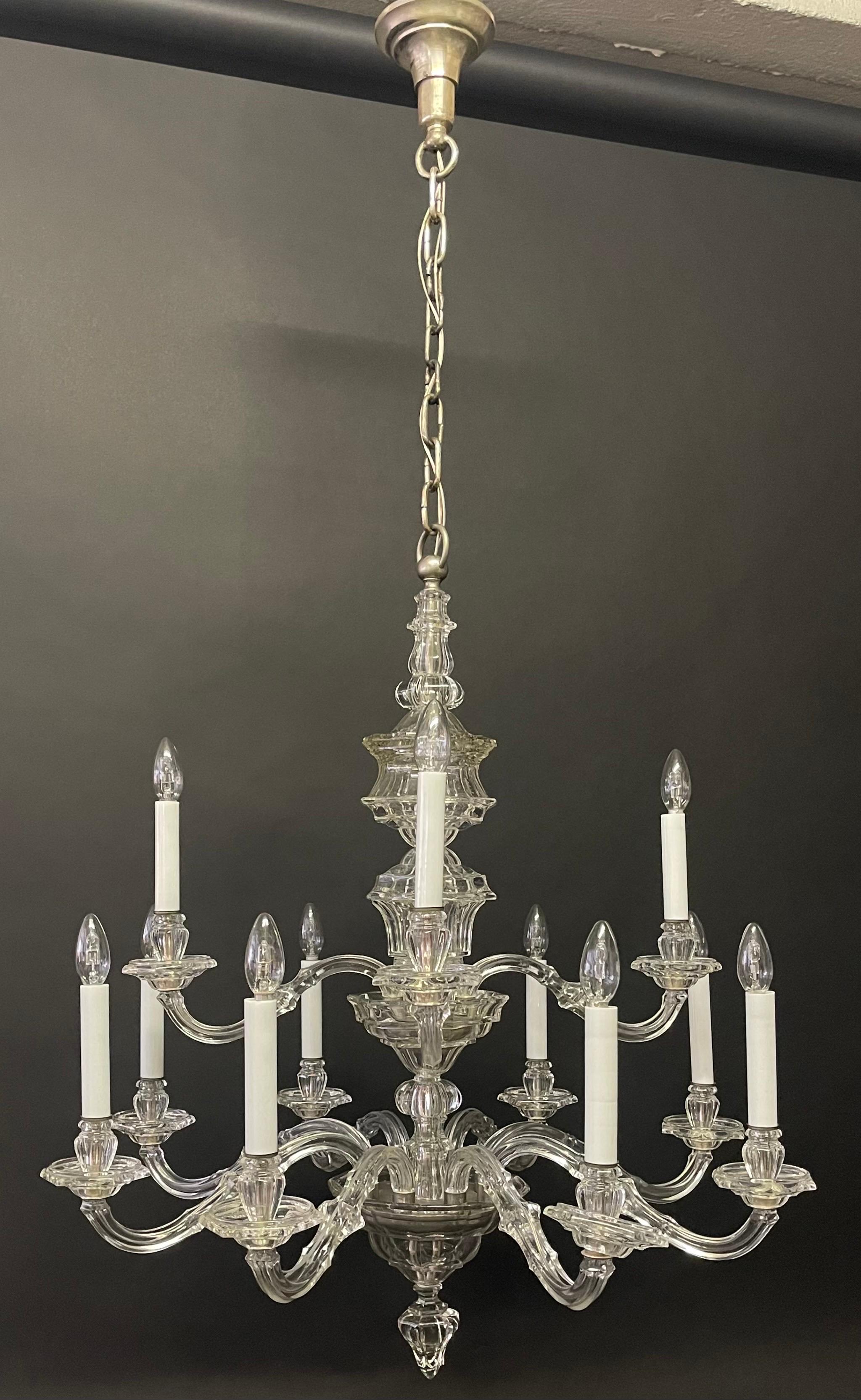 Raro lampadario di cristallo di J. & L. Lobmeyr, Vienna, fine XIX secolo in vendita 10