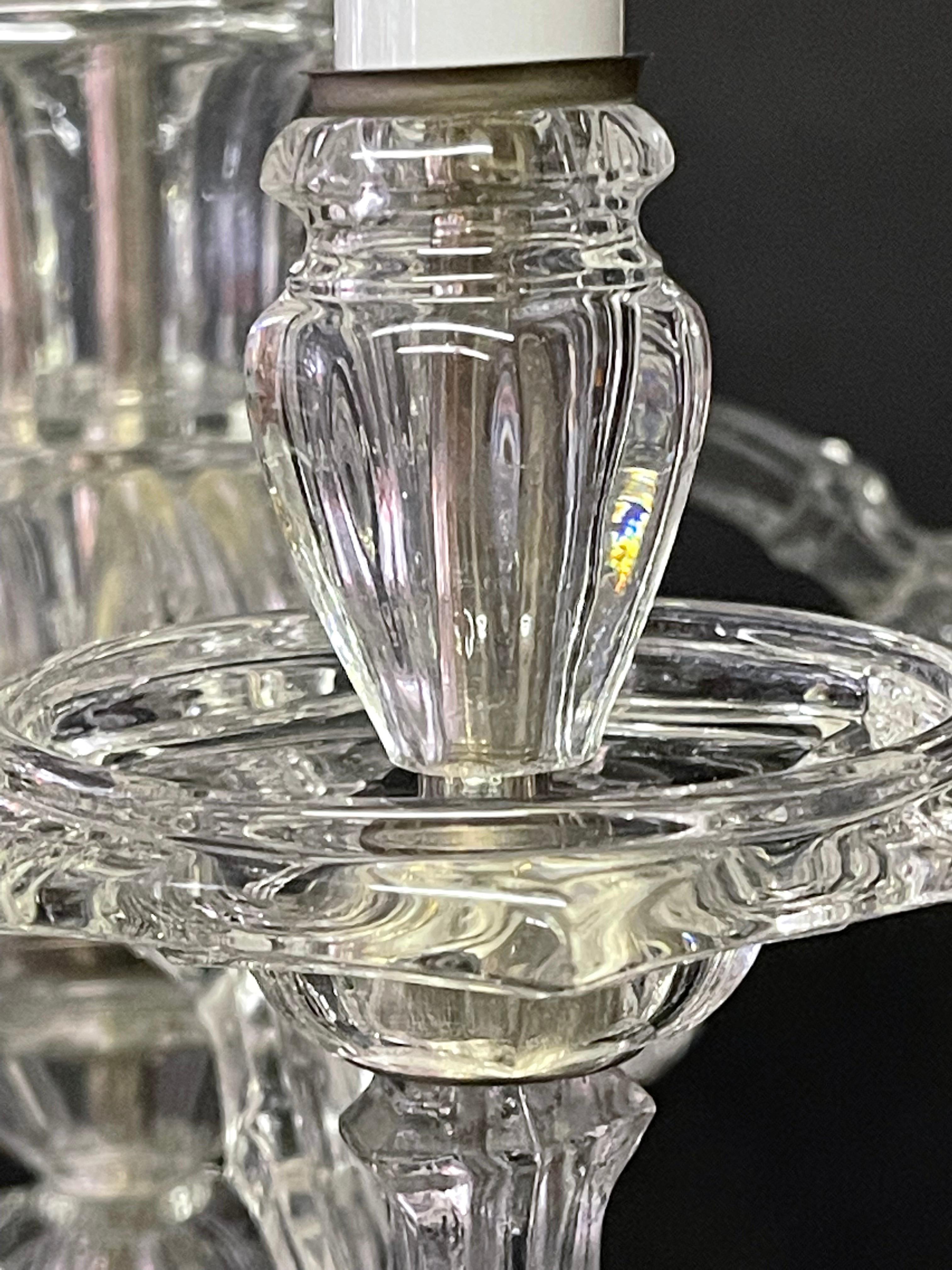 Verre Grand lustre rare en cristal de J. & L. Lobmeyr, Vienne, fin du XIXe siècle en vente