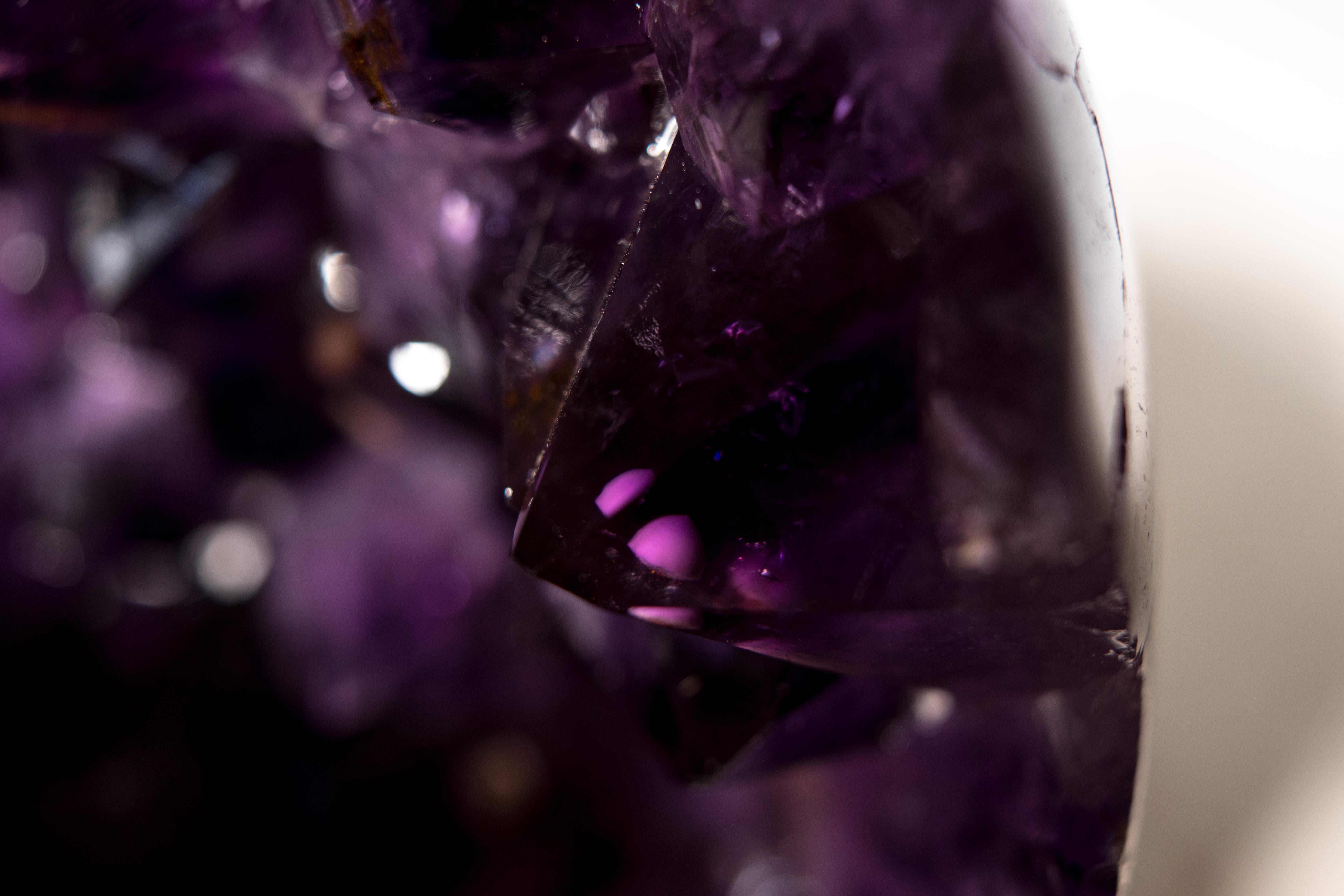 Rare grande sphère d'améthyste violette, 9 pouces en vente 2
