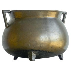 Antique Rare Large 16th Century Grape or Cauldron in Solid Bronze