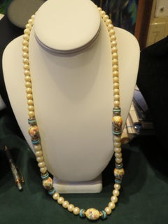 Rare Large Japanese Fresh Water Art Deco Victorian Long Strand Pearl Necklace
